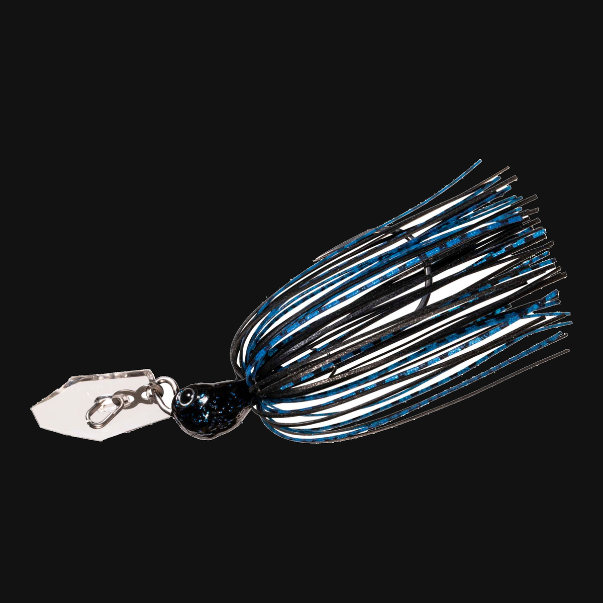 Z-Man ChatterBait JackHammer StealthBlade 1/2-ounce bladed jig in Black Blue