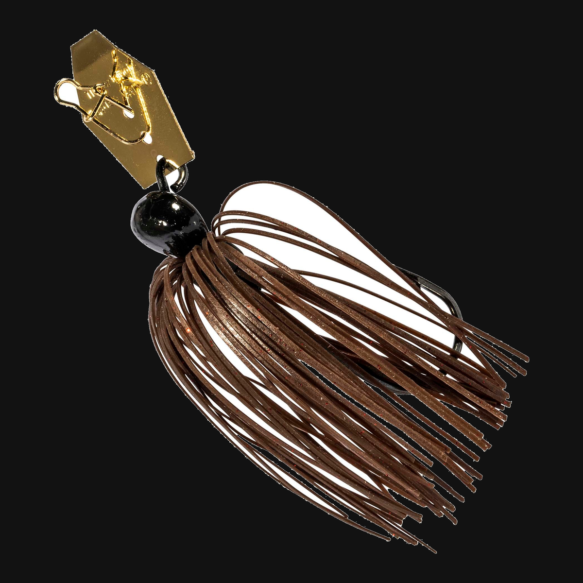 Z-Man ChatterBait Mini 1/4-ounce bladed jig in Brown/Black