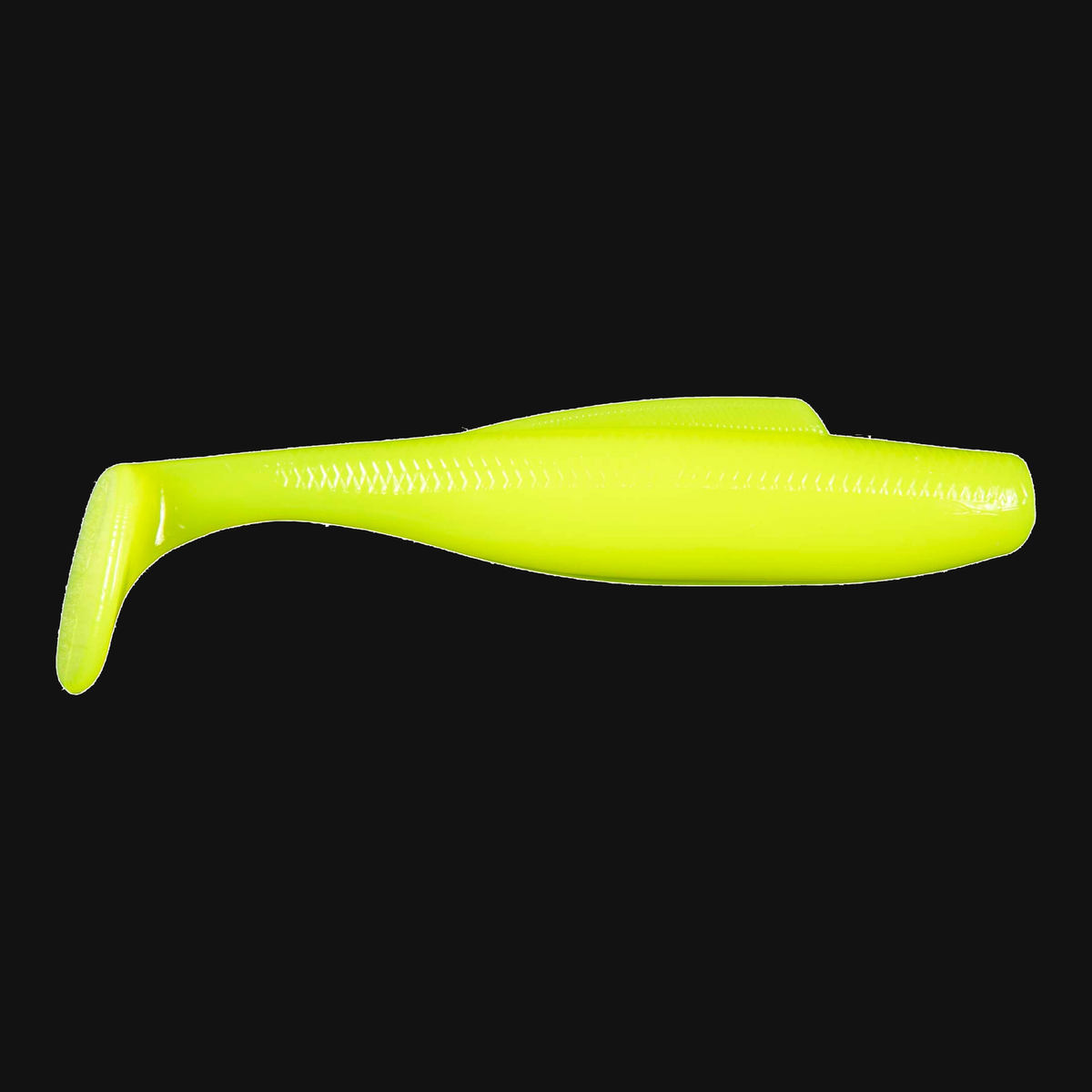 Z-Man DieZel MinnowZ in Hot Chartreuse, paddle tail swimbait