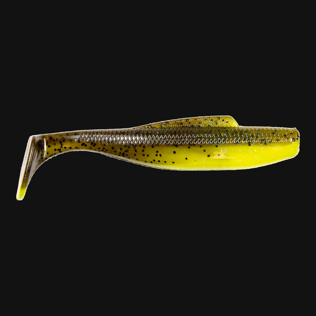 Z-Man DieZel MinnowZ in Hot Snakes, paddle tail swimbait