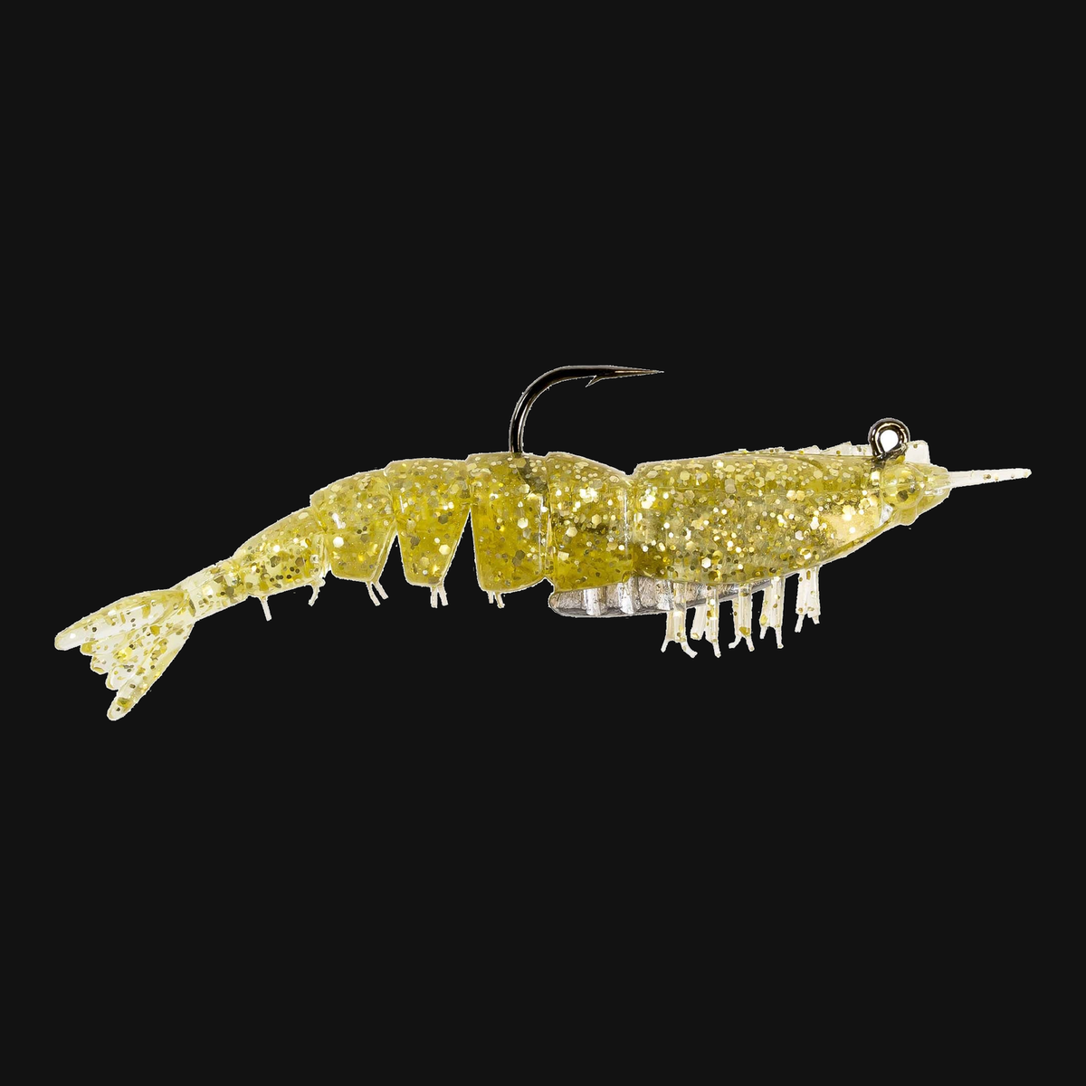 Z-Man EZ ShrimpZ Rigged 3.5-inch shrimp bait in Gold Flake