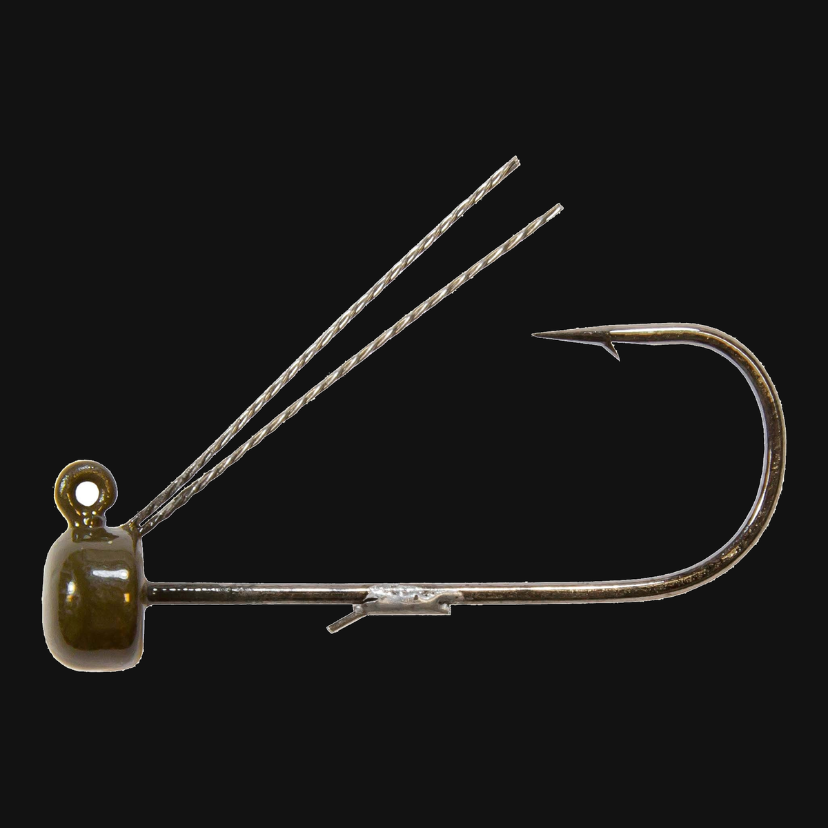 Z-Man Power Finesse ShroomZ™ Weedless, 1/10 oz (3-pack) / Green Pumpkin