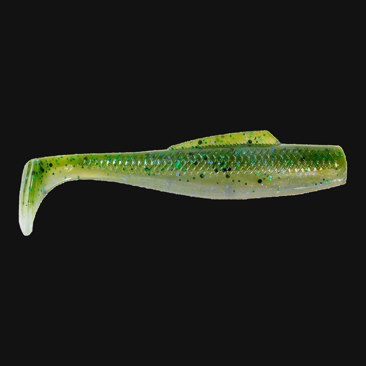 Z-Man MinnowZ in Green Lantern, paddle tail swimbait