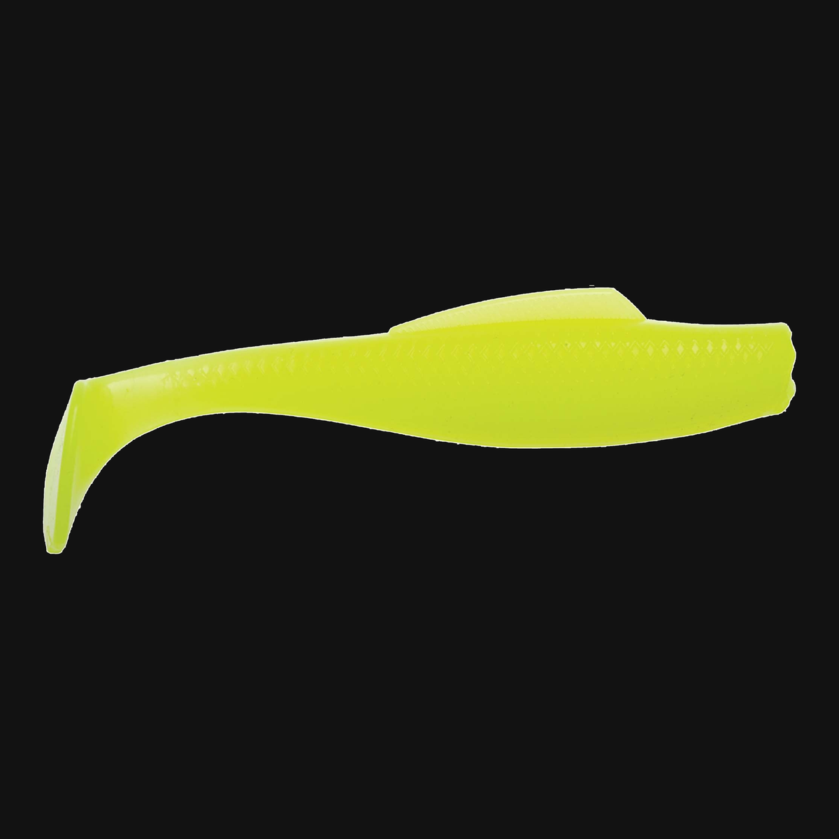 Z-Man MinnowZ in Hot Chartreuse, paddle tail swimbait