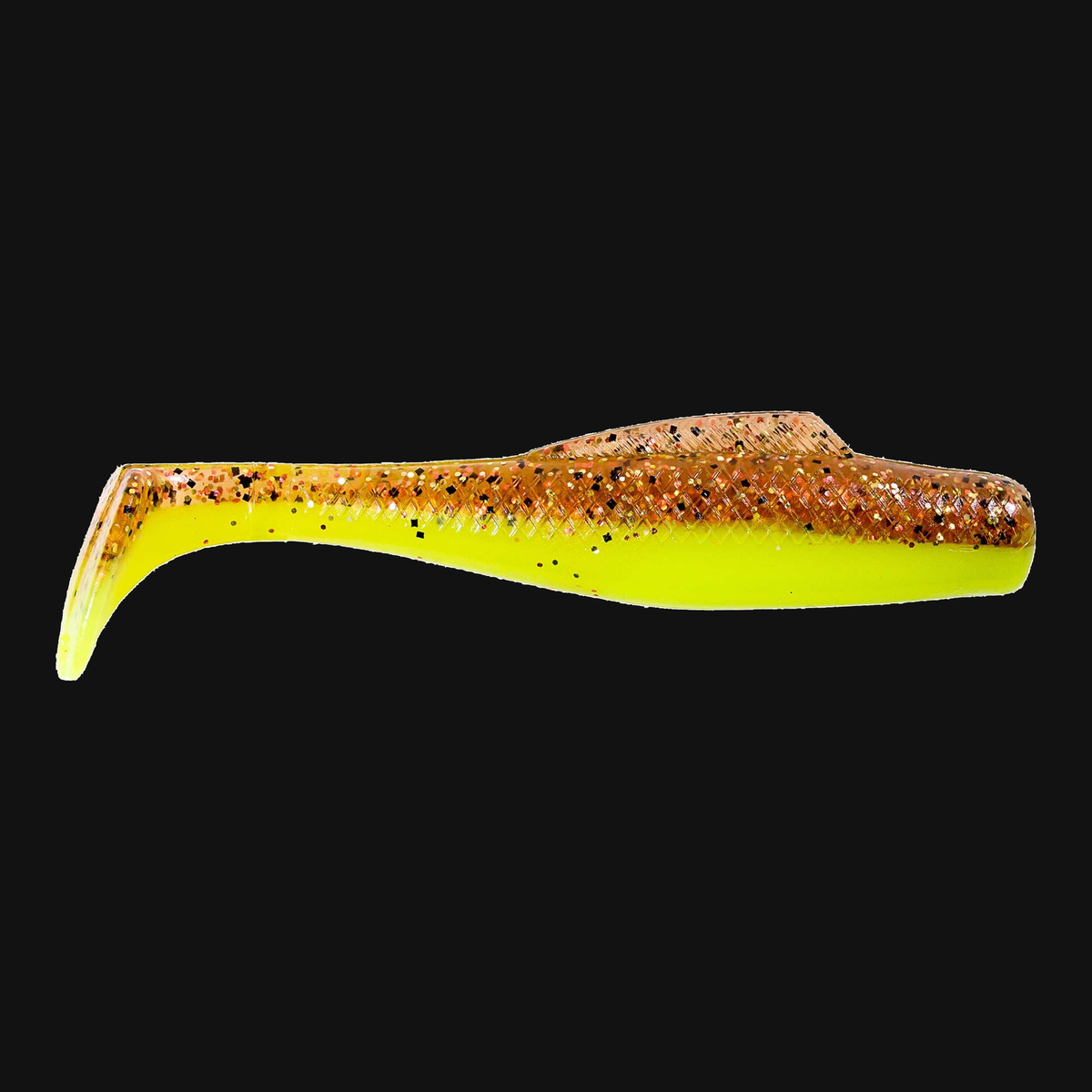 Z-Man MinnowZ in Sexy Penny, paddle tail swimbait