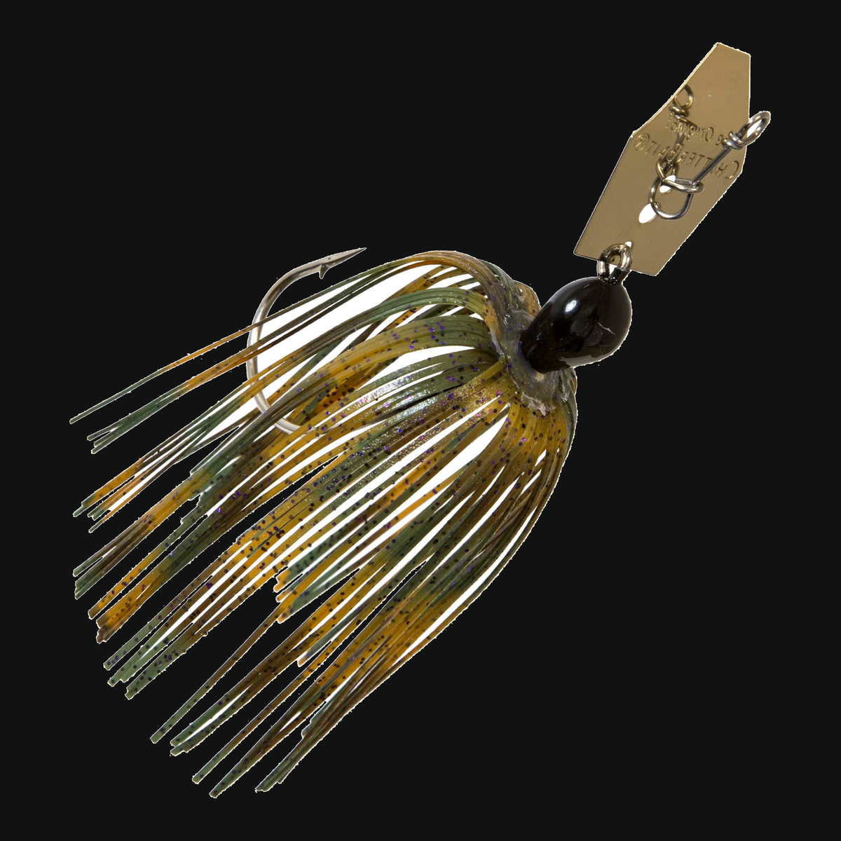 Z-Man Original ChatterBait 1/2-ounce bladed jig in Green Pumpkin Purple