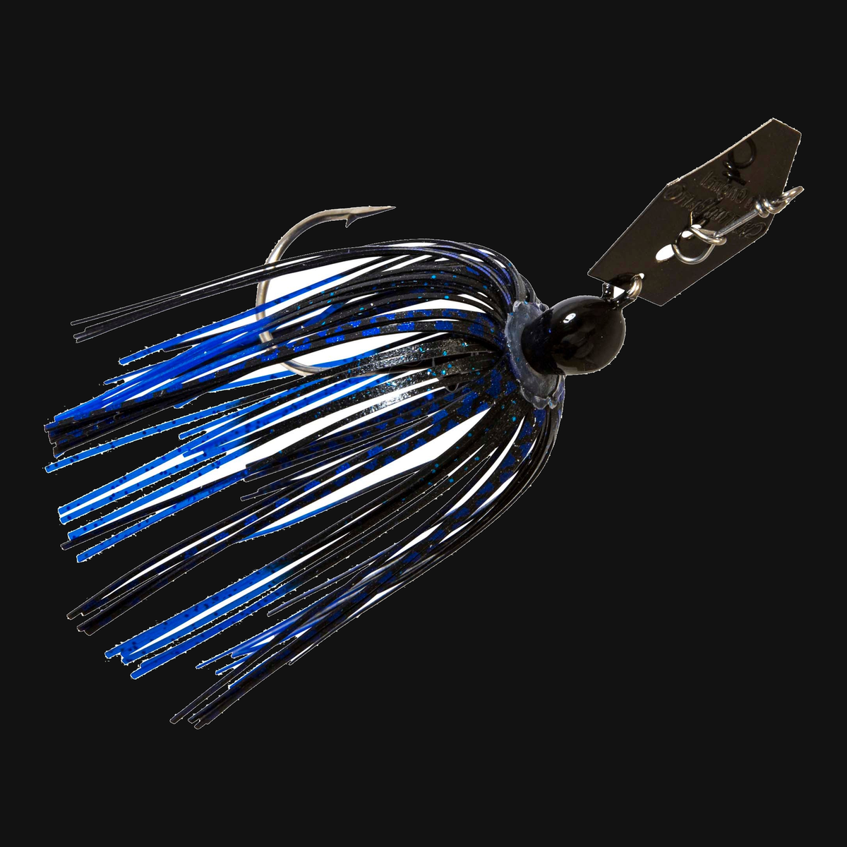 Z-Man Original ChatterBait 1/4-ounce bladed jig in Blue/Black/Black Nickel Blade