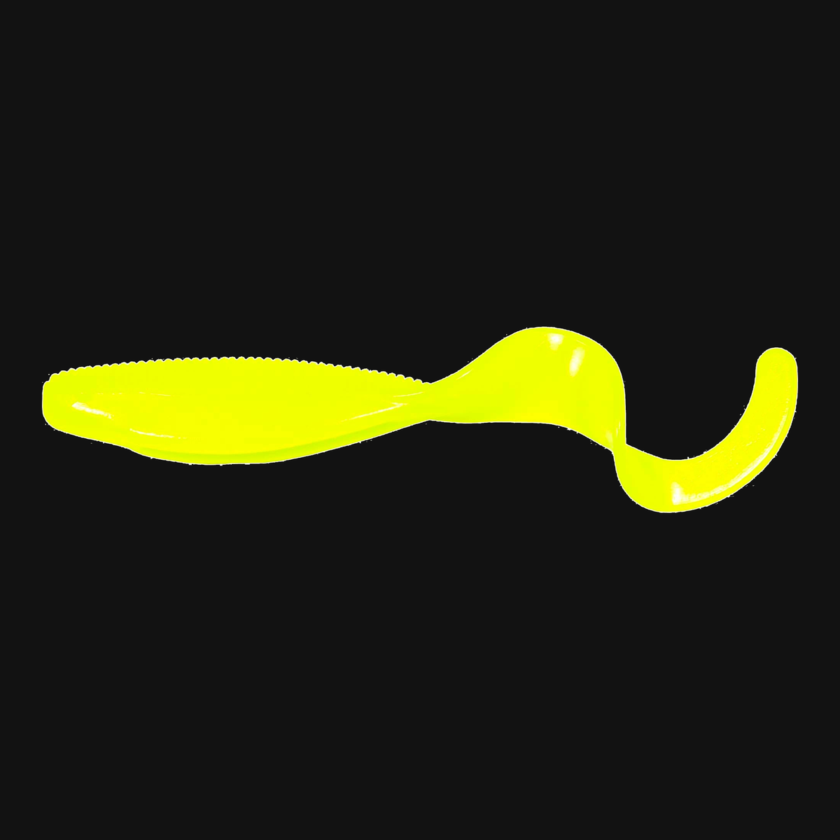 Z-Man Scented Curly TailZ 4-inch bait in Hot Chartreuse