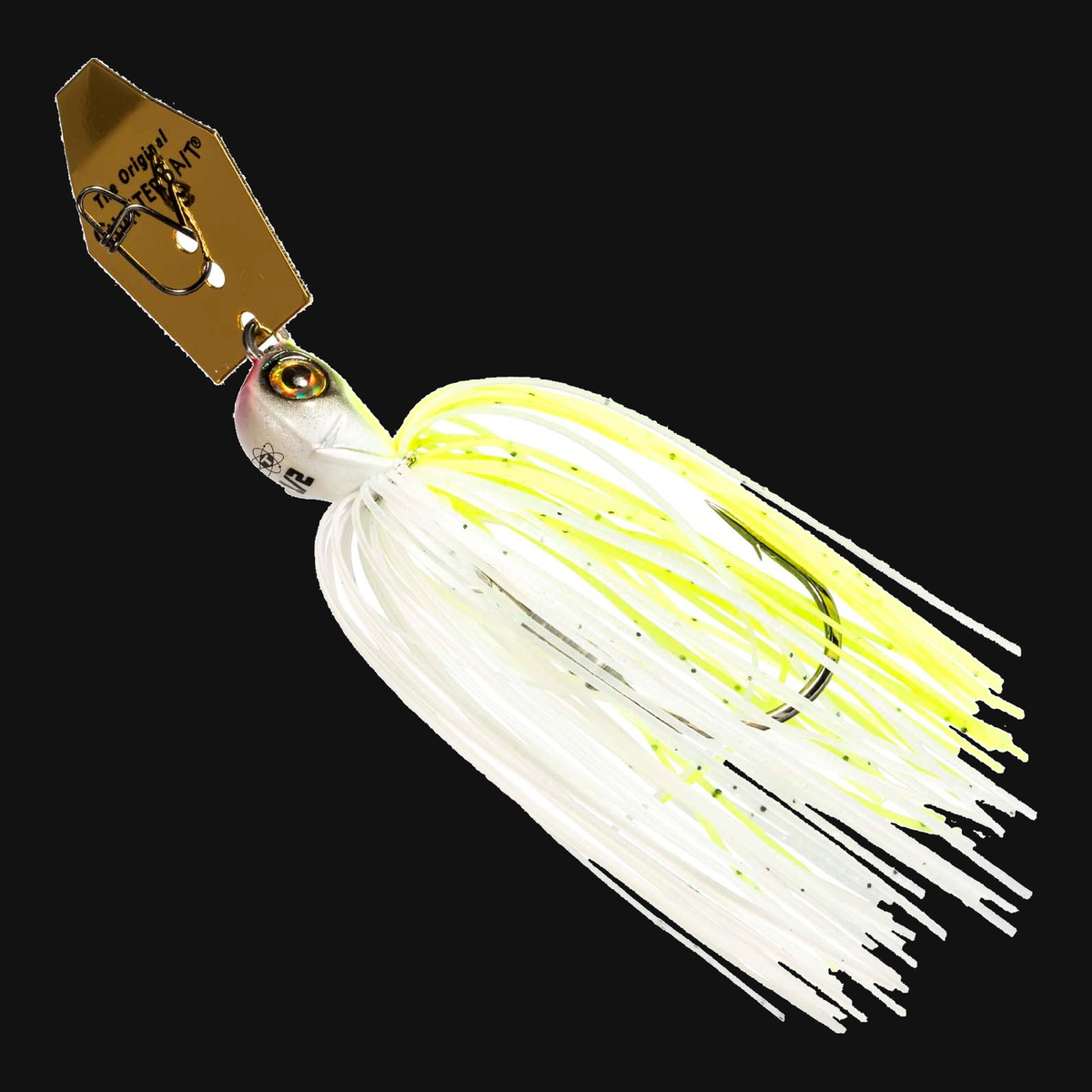 Z-Man Tungsten ChatterBait Elite EVO 1/2-ounce bladed jig in Chartreuse/White